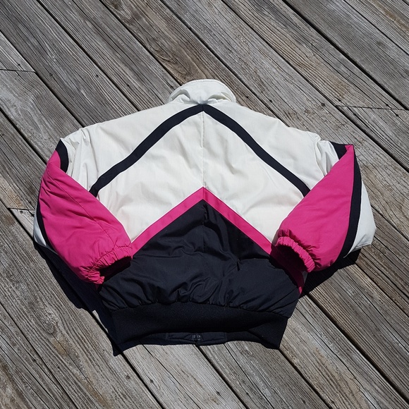 Vintage 80s Downhill Racer Ski Puffer Jacket M - Picture 6 of 6
